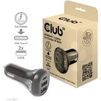 Club 3D 2xusb 1xusb 36w Car Charger Argenté