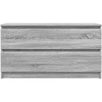 vidaXL Armoire TV Gris Sonoma 100x35x54 cm Bois composite