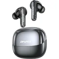 Awei Słuchawki bezprzewodowe T229 ANC AI +stacja dokująca galwanizowany gunmetal (ANC, 30 h, Sans fil), Écouteurs, Gris, Argent