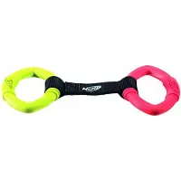 Nerf Décoratif Jouet Avec Bagues En Caoutchouc Pour Chien Coloris Aléatoire