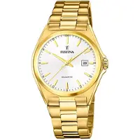 Festina Montre à affichage analogique blanc