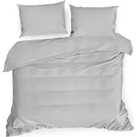Eurofirany DIVA LINE DINA Ensemble de literie unicolore en satin de coton de haute qualité, 160X200 cm, 2 pcs. (Parure de lit, 160 x 200 cm)