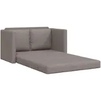 vidaXL Canapé de sol avec fonction sommeil Taupe 112x174x55 cm Tissu