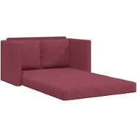 vidaXL Canapé-lit 2 en 1 rouge bordeaux 112x174x55 cm tissu