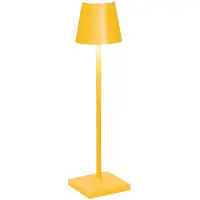 Zafferano - Lampe De Table Led Rechargeable Et À Intensité Variable Poldina Pro Micro Ocre - 1,8W 2200-2700-3000K