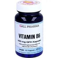 Hecht Pharma GmbH Geschäftsbereich Handelsware GALL PHARMA, Vitamine B6 100 mg, gélules (GPH), boîte de 30 gélules