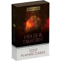 Winning Moves Numéro 1 - Cartes à jouer - House of the Dragon Jeu de cartes Game of Thrones Cartes