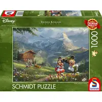 Schmidt Jeux Jeux 59938 Puzzle Disney, Mickey & Minnie dans les Alpes 1000 pièces 59938