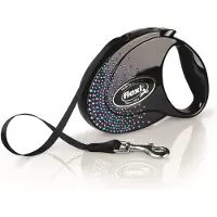 Flexi Lanyard Glam Splash Mystic M 5m noir