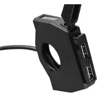 Daytona Corporation Alimentation bord USB SLIM Type-A 2Port USB F. guidon de moto