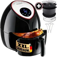 Monzana Air fryer 9in1 Noir 1850W avec 9 accessoires