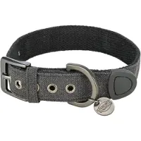 Trixie CityStyle collier de chien en coton M: 35–42 cm/25 mm noir, large