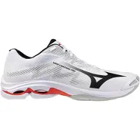 Mizuno Wave Lightning Pro - blanc/noir/rouge vif, taille : 8