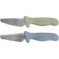 Filibabba Kochmesser für Kinder - 2er Pack - Powder Blue + Green 616947 5712804033379