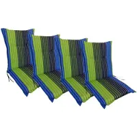 BURI 4x Coussin pour chaise 105x50 Coussin pour fauteuil