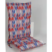BURI Coussin pour chaise à haut dossier -JAIPUR- rose multicolore Coussin pour chaise de jardin 123x50x6cm