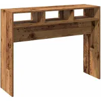 vidaXL Table console vieux bois 105x30x80 cm bois d'ingénierie