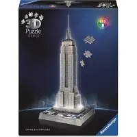 Ravensburger 3D Iconics : Empire State Building - avec lumière (216 pièces)