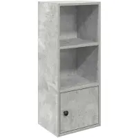 vidaXL Bibliothèque gris béton 31x24x77 cm bois d'ingénierie