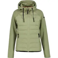 Icepeak Veste intermédiaire Ashburn pour femmes avec capuche, verte, XL