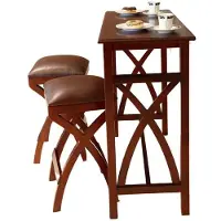 Casa Padrino Luxury Mahogany Breakfast Table Set Brown - Luxury Mahogany Furniture