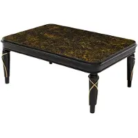 Casa Padrino Luxe Table basse baroque noir / or 120 cm