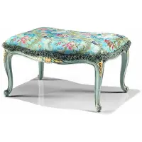 Casa Padrino Tabouret baroque de luxe Turquoise / Or 73 cm - Italy