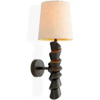 Casa Padrino Applique murale de luxe Bronze Finish L. 14,5 cm x P. 17 cm x H. 41,5 cm