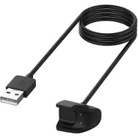 Subtel Câble USB transfert de data compatible avec montre connectée Samsung Galaxy Fit e (SM-R375), Cordon charge Smartwatch Connector vers USB A 2.0 noir
