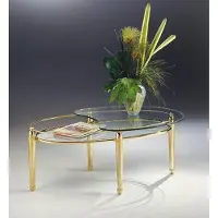 Casa Padrino Luxe Table basse en laiton avec plateau en verre 115 cm - Italy
