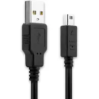 Subtel Câble System Connector vers USB A charge et data compatible avec Nintendo DSi / DSi XL / 2DS / 2DS XL / 3DS / 3DS XL 2.0 1A PVC noir 1m console manette gaming