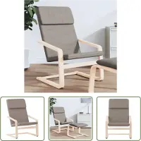 The Living Store fauteuil inclinable tissu taupe