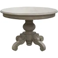Casa Padrino Luxe Table de salle à manger de style rustique Gris Ø 120 cm