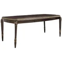 Casa Padrino Luxe Table à manger baroque brun foncé / or 215 cm - Meubles baroques