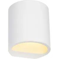 SLV PLASTRA Applique murale, GL 104 ROUND, plâtre blanc, G9, max. 42W