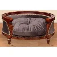 Casa Padrino Baroque Lit pour Chien Royal Marron / Marron / Or - Meubles Baroques pour Chiens - Meubles Baroques pour Animaux - Meubles de Style Baroque