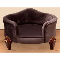 Casa Padrino Baroque Lit pour chien Royal Marron / Marron / Or - Meubles baroques pour chiens - Meubles baroques pour animaux - Meubles somptueux pour animaux de style baroque