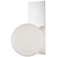 Casa Padrino Applique murale LED de luxe Argent / Blanc 19,1 x 16,5 x H. 32,4 cm - Lampe d'hôtel et de restaurant