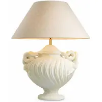 Casa Padrino Luxus Baroque Lampe de table blanc antique / laiton / crème Ø 80 x H. 97 cm