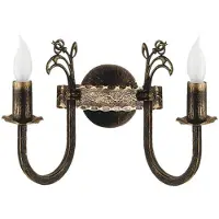 Casa Padrino Baroque Double Applique Bronze Antique 28 x 20 x H. 25 cm - Lampe murale en métal de style baroque - Luminaires baroques - Noble et somptueux