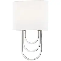 Casa Padrino Luxus Applique murale argent / blanc 20,3 x 9,5 x H. 34,3 cm - Lampe murale design avec abat-jour