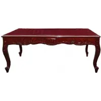 Casa Padrino Table basse baroque en acajou 120 x 80 cm - Table de salon baroque Table basse baroque en acajou 120 x 80 cm - Table de salon baroque