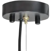 Casa Padrino Lampe à suspendre de luxe laiton / noir Ø 10 x H. 51 cm - Lampe de luxe pour hôtels et restaurants
