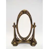 Casa Padrino Miroir de courtoisie en fer forgé - H 43 cm - modèle lourd