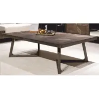 Casa Padrino Luxe Table basse en bois massif Marron 138 cm - Hotel & Salon Meubles