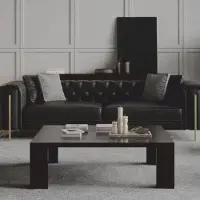 Casa Padrino Table basse de luxe brun foncé 140 cm - Meubles de salon et d'hôtel