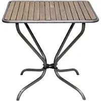 Casa Padrino Table de jardin Nostalgie Marron 80 x 80 x H. 75 cm - Meubles de jardin Art Nouveau