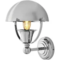 Casa Padrino Applique murale de luxe NYC style banquier vintage en métal nickelé - Lampe murale
