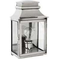 Casa Padrino Applique murale de luxe Nickel Diamètre 22 x 14 x H 37 cm - Luxury Collection
