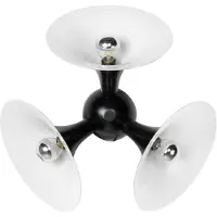 Casa Padrino Applique de luxe Noir / Blanc 40 x 20 x H. 40 cm - Lampe en aluminium - Qualité de luxe
